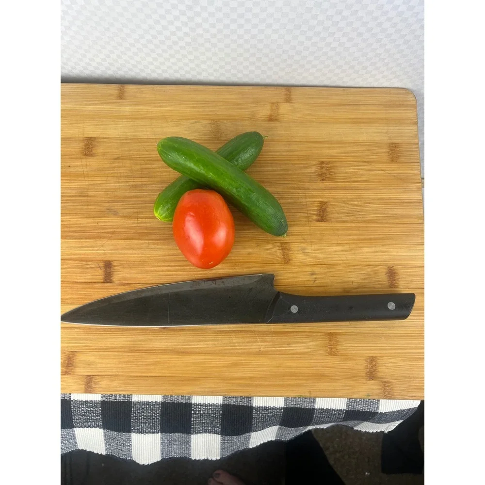 Schmidt Bros Project X-PX22 8 Inch Stainless Steel‎ Chef Knife Black Handle